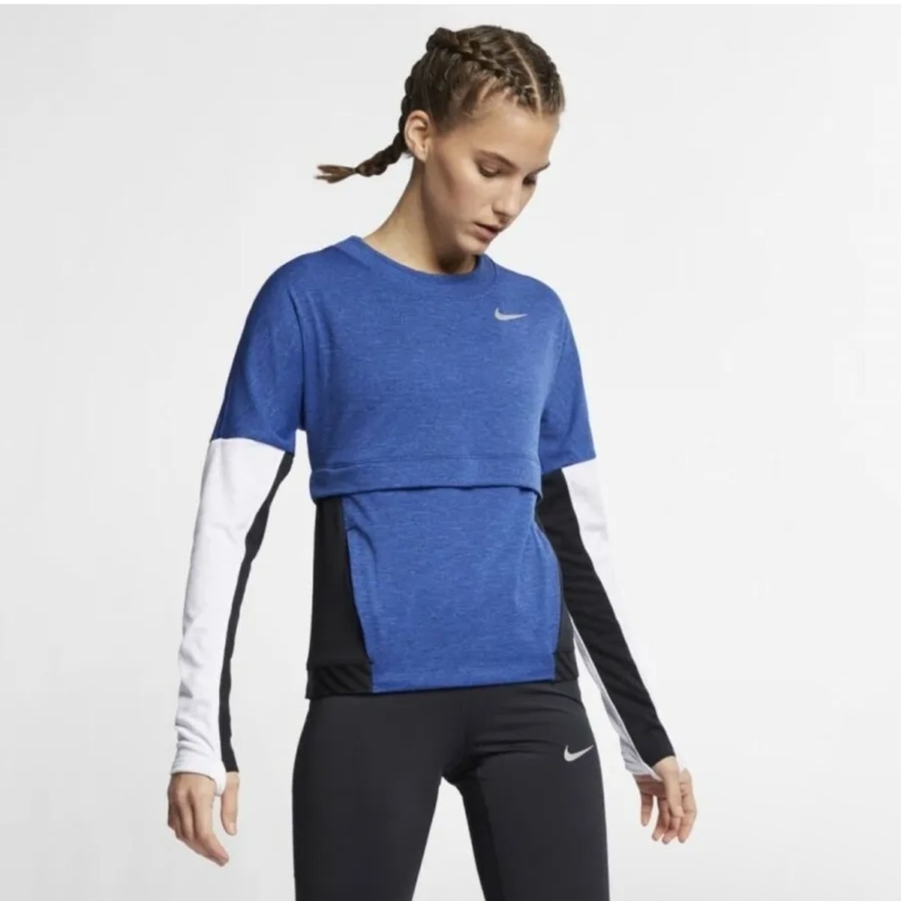 NIKE Running Women's Dri-FIT Therma Sphere Long Sleeve Top Medium NWT